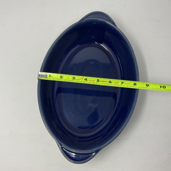 Denby Harlequin (retired) 2.5 Quart Oval Blue Green Casserole Oven Dish - Picture 5 of 6